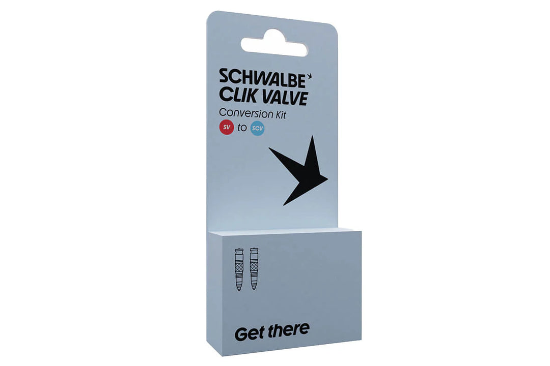 Schwalbe Clik Valve Presta Conversion Kit - Valves Cores - Pair
