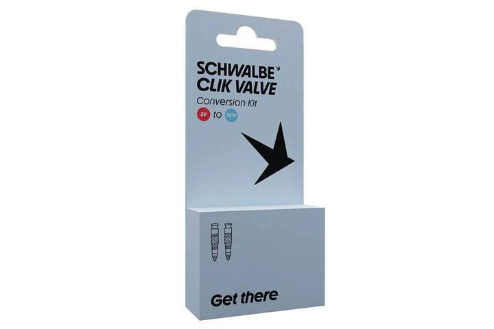 Schwalbe Clik Valve Presta Conversion Kit - Valves Cores - Pair