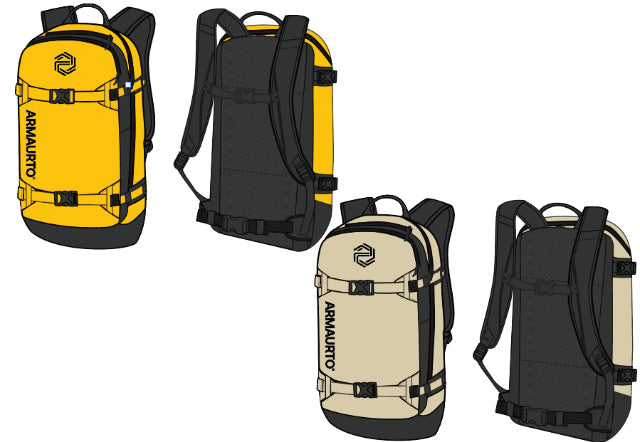 IP Crossover Backpack complete with Back Protector - Yellow