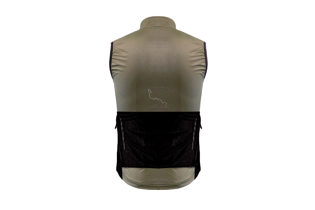 Mens Wind Gilet Dark Sand