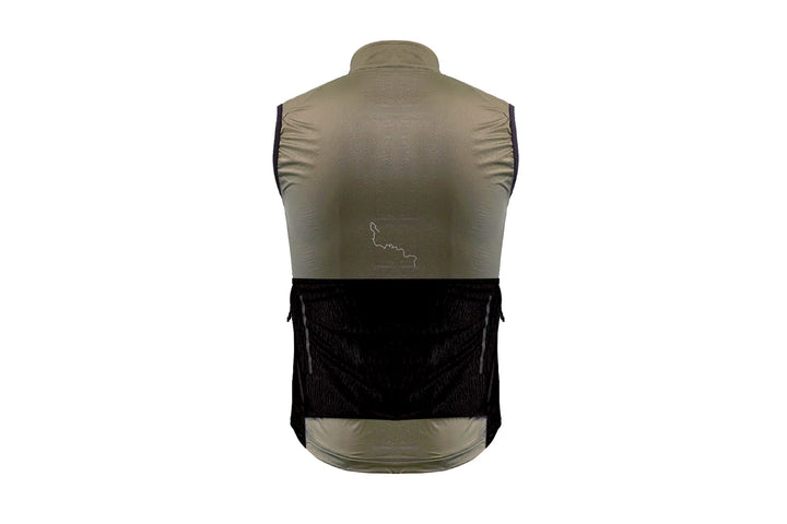 Mens Wind Gilet Dark Sand