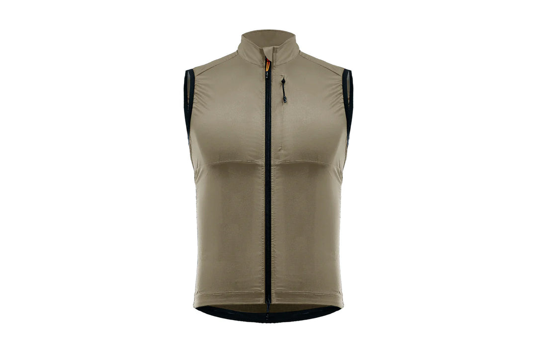 Mens Wind Gilet Dark Sand